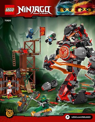 Notice / Instructions de Montage - LEGO - NINJAGO - 70626 - L'attaque de la prison Vermillion: Page 1