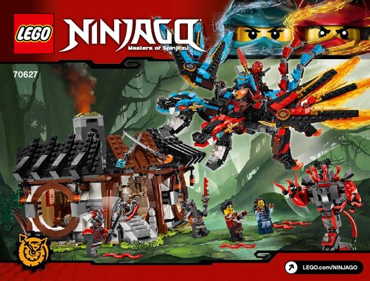 Notice / Instructions de Montage - LEGO - NINJAGO - 70627 - La forge du dragon: Page 1