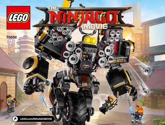 Notice / Instructions de Montage - LEGO - THE LEGO NINJAGO MOVIE - 70632 - Le Robot Sismique: Page 1