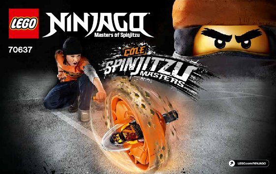 Notice / Instructions de Montage - LEGO - 70637 - Cole - Spinjitzu Master: Page 1