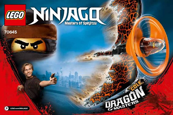 Notice / Instructions de Montage - LEGO - 70645 - Cole - Dragon Master: Page 1