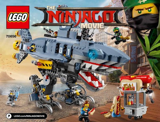 Notice / Instructions de Montage - LEGO - THE LEGO NINJAGO MOVIE - 70656 - Le requin mécanique de Garmadon: Page 1