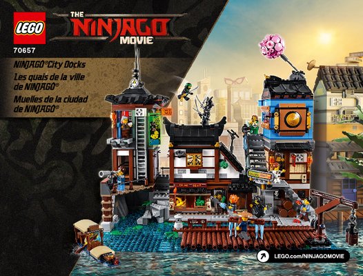 Notice / Instructions de Montage - LEGO - 70657 - NINJAGO® City Docks: Page 1