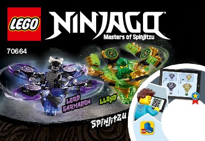 Notice / Instructions de Montage - LEGO - 70664 - Spinjitzu Lloyd vs. Garmadon: Page 1