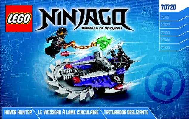 Notice / Instructions de Montage - LEGO - NINJAGO - 70720 - Le Planeur Scie: Page 1