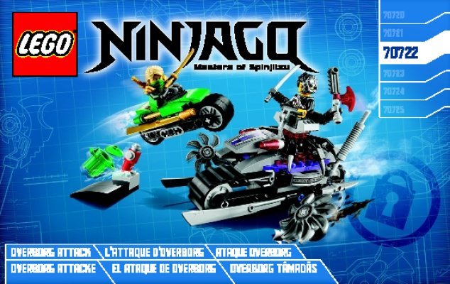 Notice / Instructions de Montage - LEGO - NINJAGO - 70722 - L'attaque d'Overborg: Page 1