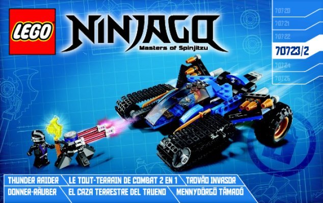 Notice / Instructions de Montage - LEGO - NINJAGO - 70723 - Le tout-terrain de combat 2 en 1: Page 1