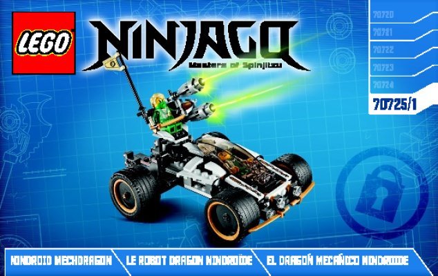 Notice / Instructions de Montage - LEGO - NINJAGO - 70725 - L'attaque du dragon Nindroïde: Page 1