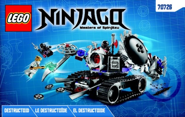 Notice / Instructions de Montage - LEGO - NINJAGO - 70726 - Destructoïde: Page 1