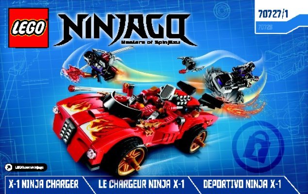 Notice / Instructions de Montage - LEGO - NINJAGO - 70727 - Le Ninja X-1: Page 1