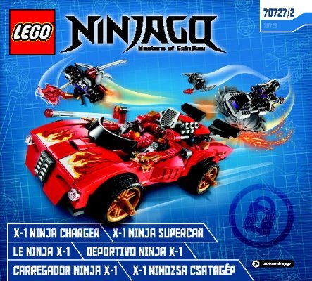 Notice / Instructions de Montage - LEGO - NINJAGO - 70727 - Le Ninja X-1: Page 1