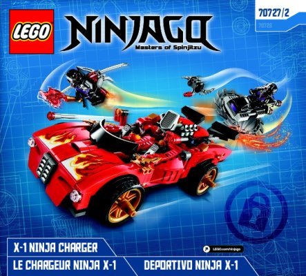 Notice / Instructions de Montage - LEGO - NINJAGO - 70727 - Le Ninja X-1: Page 1