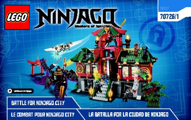 Notice / Instructions de Montage - LEGO - NINJAGO - 70728 - Le Temple de Ninjago City: Page 1