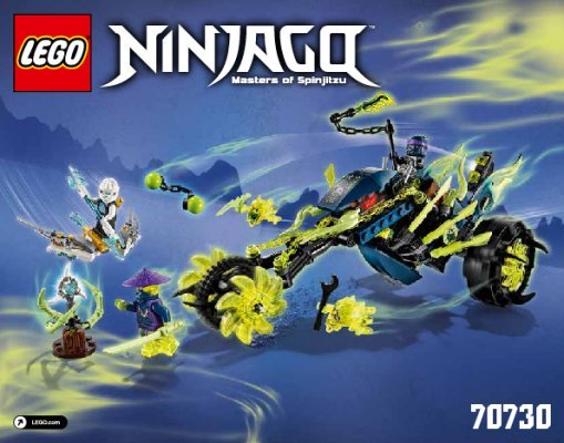 Notice / Instructions de Montage - LEGO - NINJAGO - 70730 - La moto fantôme de Wrayth: Page 1