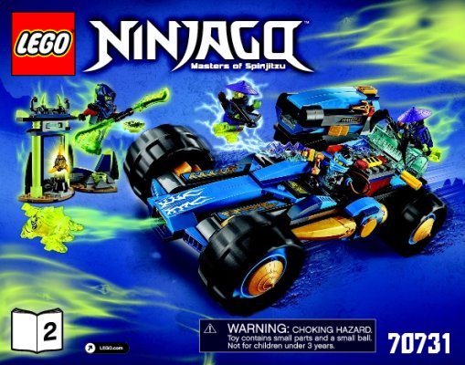 Notice / Instructions de Montage - LEGO - NINJAGO - 70731 - Le buggy lance-missiles de Jay: Page 1