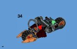 Notice / Instructions de Montage - LEGO - NINJAGO - 70733 - La moto multi-missiles: Page 44