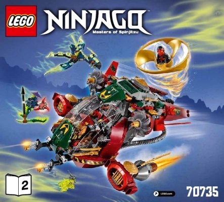 Notice / Instructions de Montage - LEGO - NINJAGO - 70735 - Le Jet hybride de Ronin: Page 1