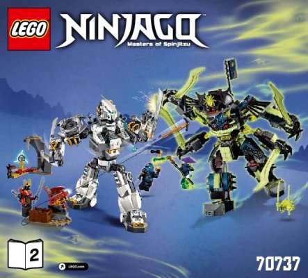 Notice / Instructions de Montage - LEGO - NINJAGO - 70737 - Le combat des Titans: Page 1