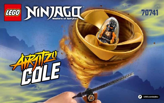 Notice / Instructions de Montage - LEGO - NINJAGO - 70741 - Airjitzu de Cole: Page 1