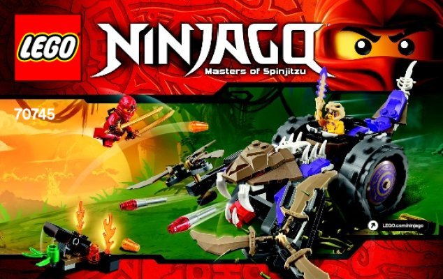 Notice / Instructions de Montage - LEGO - NINJAGO - 70745 - Le broyeur Anacondra: Page 1