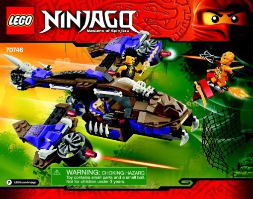 Notice / Instructions de Montage - LEGO - NINJAGO - 70746 - L'hélicoptère de Condrai: Page 1