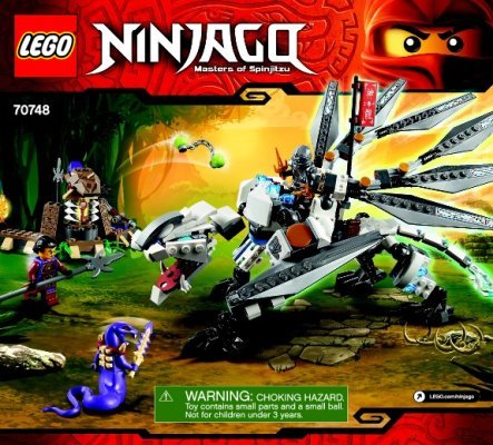 Notice / Instructions de Montage - LEGO - NINJAGO - 70748 - Le dragon de Titane: Page 1