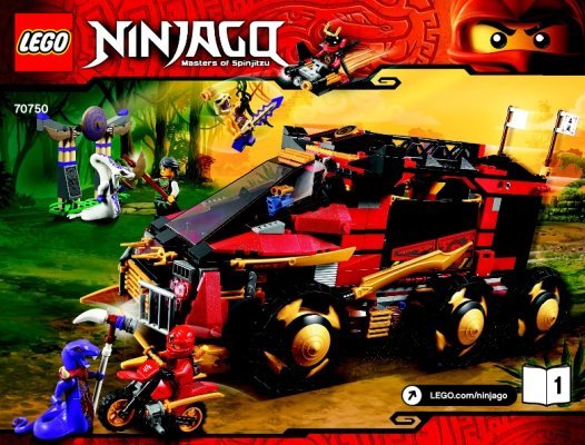 Notice / Instructions de Montage - LEGO - NINJAGO - 70750 - La base mobile des Ninja: Page 1