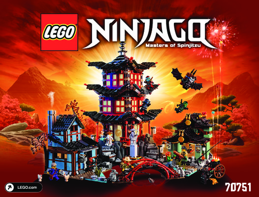 Notice / Instructions de Montage - LEGO - NINJAGO - 70751 - Le temple de l'Airjitzu: Page 1