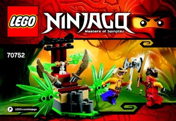 Notice / Instructions de Montage - LEGO - NINJAGO - 70752 - Le piège dans la jungle: Page 1