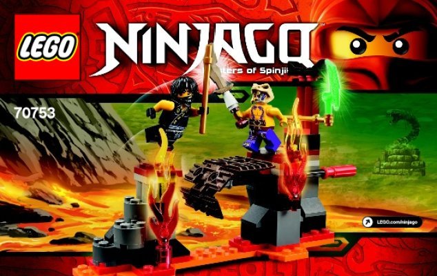 Notice / Instructions de Montage - LEGO - NINJAGO - 70753 - Les chutes de lave: Page 1