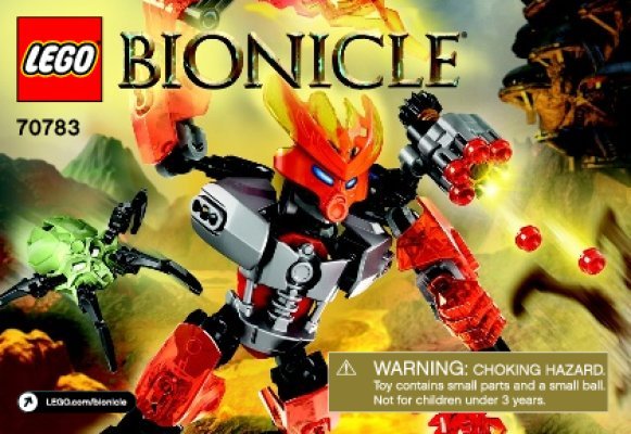 Notice / Instructions de Montage - LEGO - BIONICLE - 70783 - Protecteur du Feu: Page 1