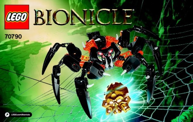 Notice / Instructions de Montage - LEGO - BIONICLE - 70790 - Le seigneur des araignées squelettes: Page 1