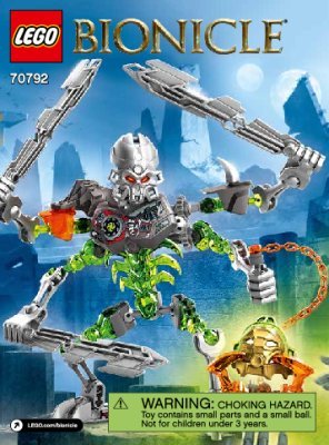 Notice / Instructions de Montage - LEGO - BIONICLE - 70792 - Le Crâne trancheur: Page 1