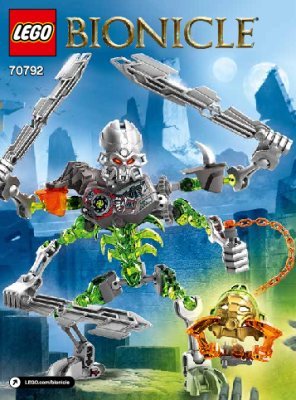 Notice / Instructions de Montage - LEGO - BIONICLE - 70792 - Le Crâne trancheur: Page 1