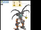 Notice / Instructions de Montage - LEGO - BIONICLE - 70794 - Le Crâne scorpion: Page 44