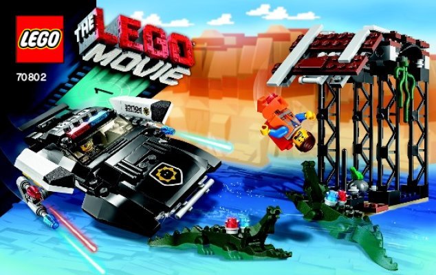 Notice / Instructions de Montage - LEGO - THE LEGO MOVIE - 70802 - La poursuite de méchant flic: Page 1