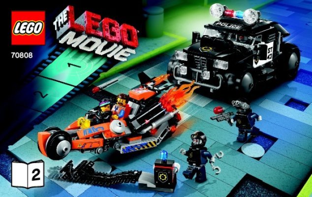 Notice / Instructions de Montage - LEGO - THE LEGO MOVIE - 70808 - La super poursuite: Page 1