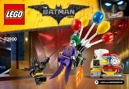 Notice / Instructions de Montage - LEGO - THE LEGO BATMAN MOVIE - 70900 - L'évasion en ballon du Joker™: Page 1