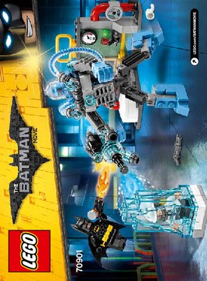 Notice / Instructions de Montage - LEGO - THE LEGO BATMAN MOVIE - 70901 - L'attaque glacée de Mister Freeze™: Page 1