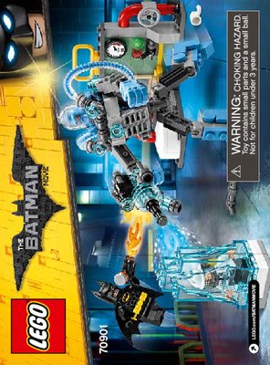 Notice / Instructions de Montage - LEGO - THE LEGO BATMAN MOVIE - 70901 - L'attaque glacée de Mister Freeze™: Page 1