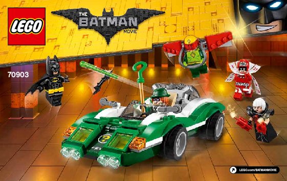 Notice / Instructions de Montage - LEGO - THE LEGO BATMAN MOVIE - 70903 - Le bolide de l'Homme-mystère™: Page 1