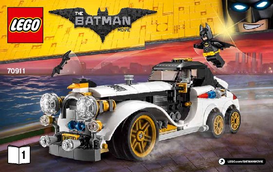 Notice / Instructions de Montage - LEGO - THE LEGO BATMAN MOVIE - 70911 - La limo arctique du Pingouin: Page 1