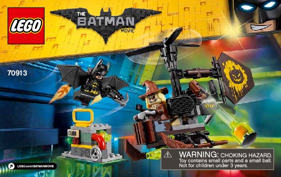 Notice / Instructions de Montage - LEGO - THE LEGO BATMAN MOVIE - 70913 - Le face-à-face avec l'Épouvantail™: Page 1