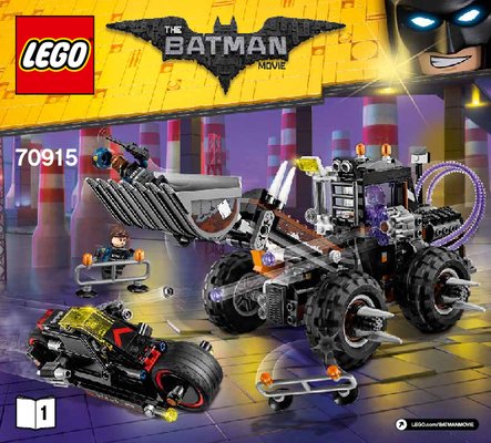 Notice / Instructions de Montage - LEGO - THE LEGO BATMAN MOVIE - 70915 - La fuite de Double-Face™: Page 1