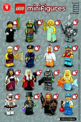 Notice / Instructions de Montage - LEGO - Minifigures - 71000 - LEGO® Minifigures, Series 9: Page 1