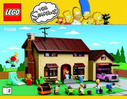 Notice / Instructions de Montage - LEGO - The Simpsons - 71006