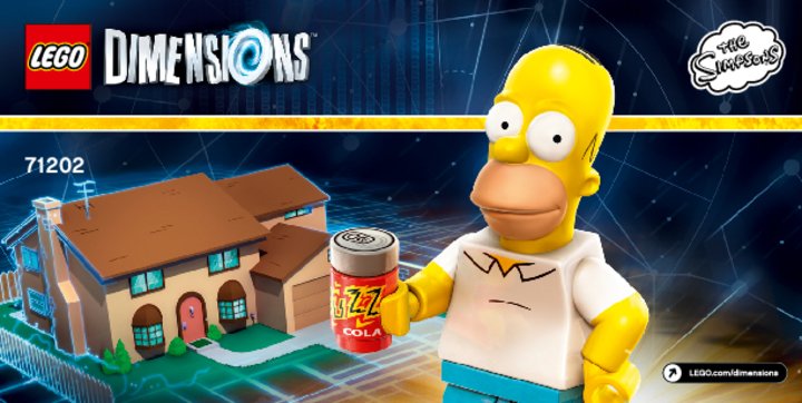 Notice / Instructions de Montage - LEGO - DIMENSIONS - 71202 - Pack Aventure The Simpsons™: Page 1