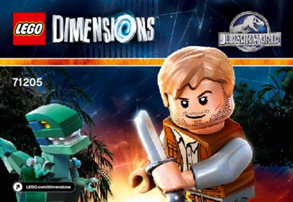 Notice / Instructions de Montage - LEGO - DIMENSIONS - 71205 - Pack Équipe Jurassic World™: Page 1