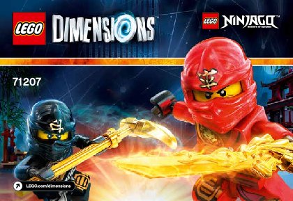 Notice / Instructions de Montage - LEGO - DIMENSIONS - 71207 - Pack Équipe NINJAGO™: Page 1