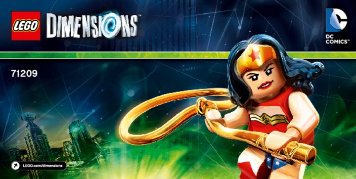 Notice / Instructions de Montage - LEGO - DIMENSIONS - 71209 - Pack Héros Wonder Woman™: Page 1